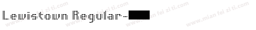 Lewistown Regular字体转换